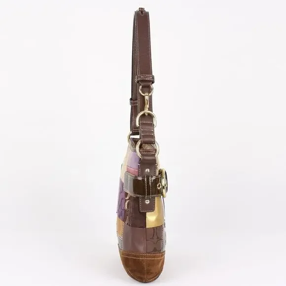 Coach Vintage Y2K Multicolor Patchwork Shoulder Bag - Picture 5 of 8